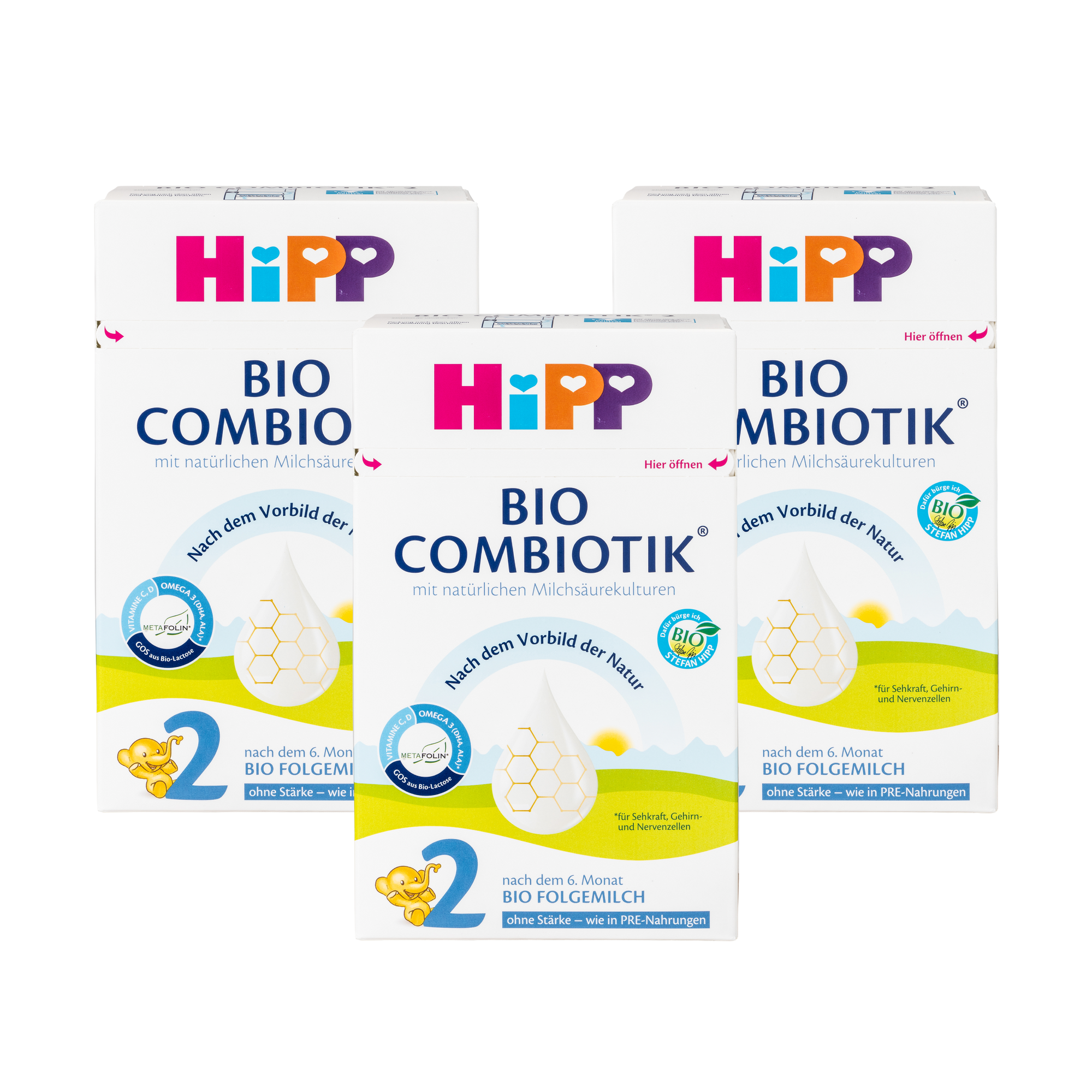 HiPP German Bio Combiotic (No Starch) Cow Milk Baby Formula • Stage 2
