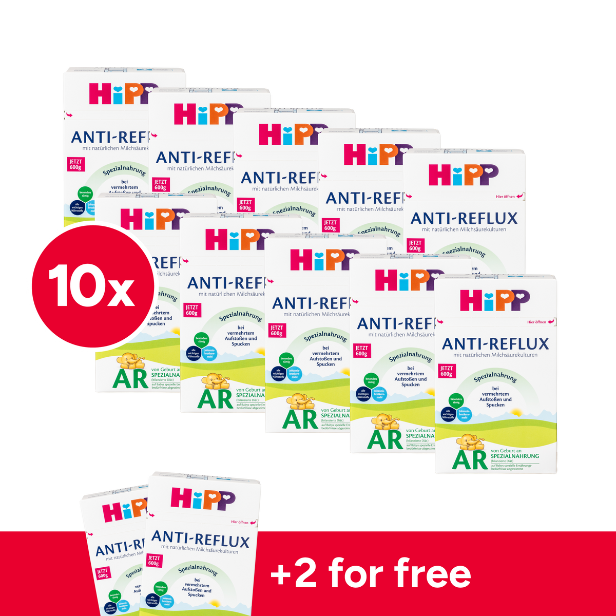 HiPP Anti-Reflux (AR) Cow Milk Baby Formula • All stages