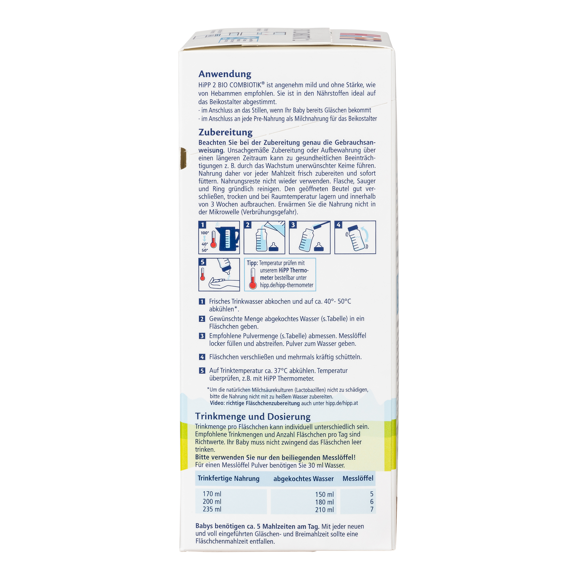 HiPP German Bio Combiotic (No Starch) Cow Milk Baby Formula • Stage 2