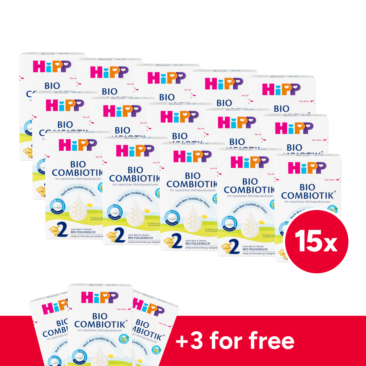 HiPP German Bio Combiotic Cow Milk Baby Formula • Stage 2