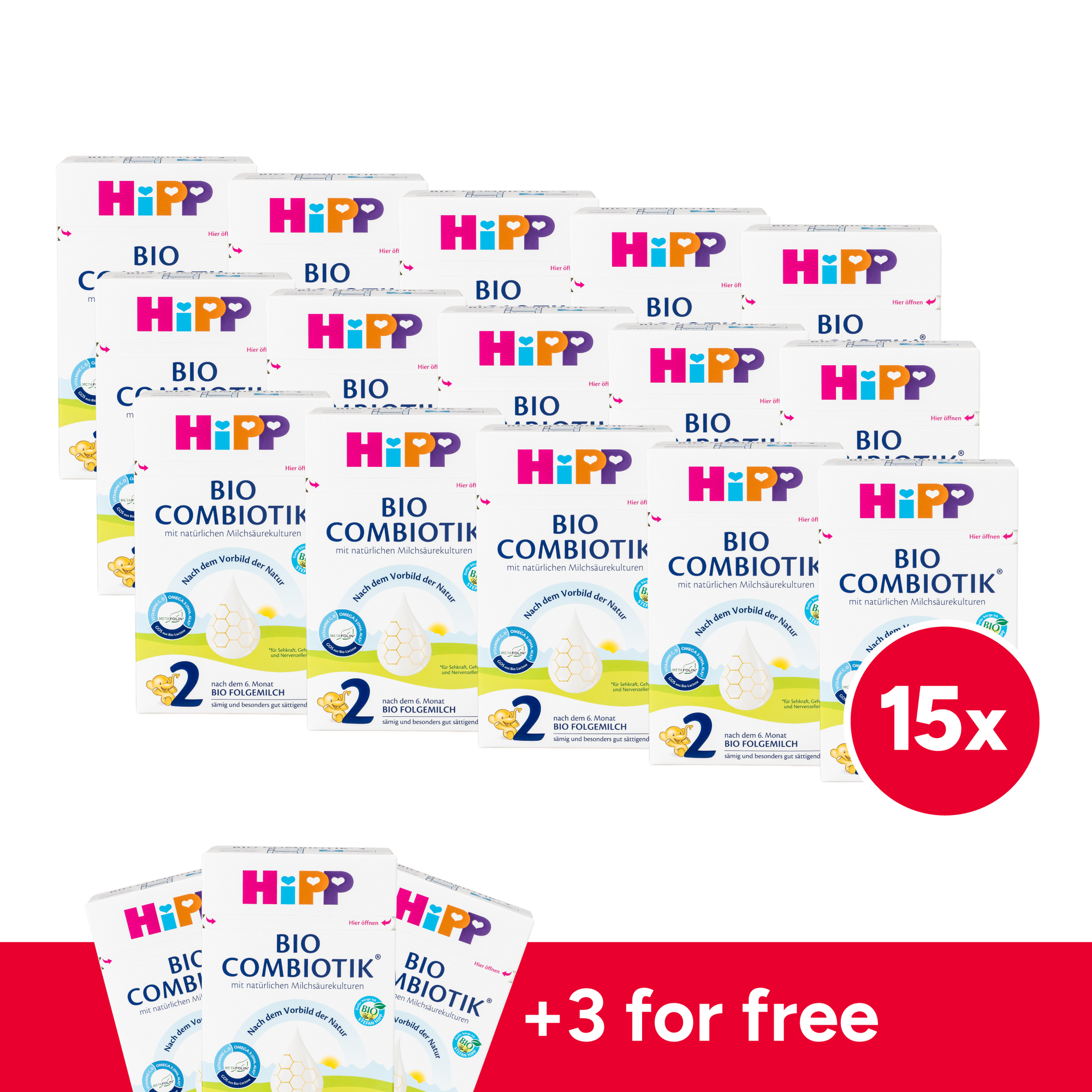 HiPP German Bio Combiotic Cow Milk Baby Formula • Stage 2