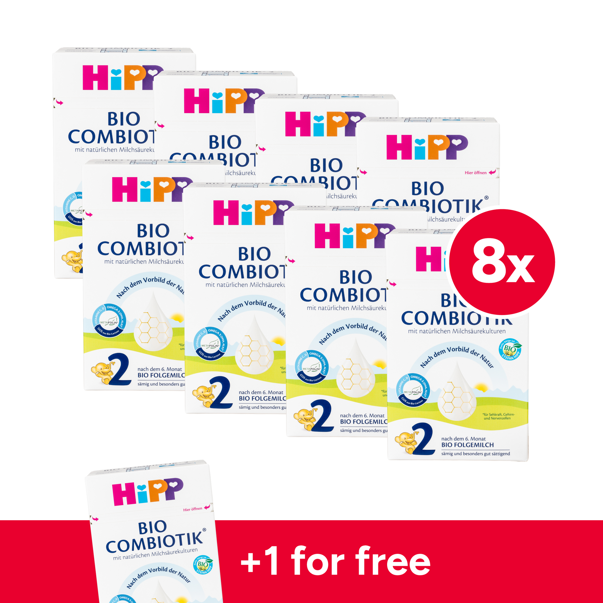 HiPP German Bio Combiotic Cow Milk Baby Formula • Stage 2