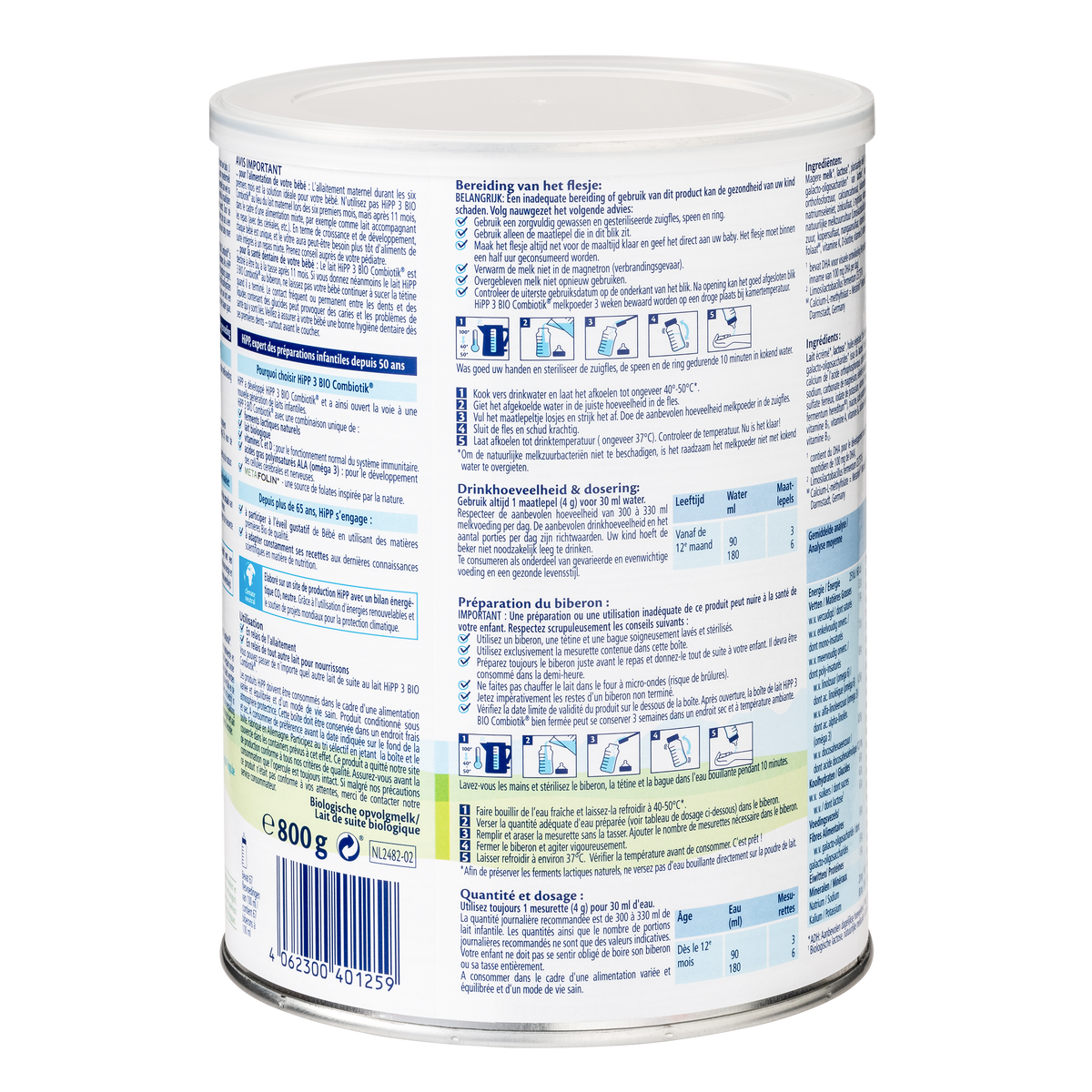 HiPP Dutch Bio Combiotik Cow Milk Formula • Stage 3