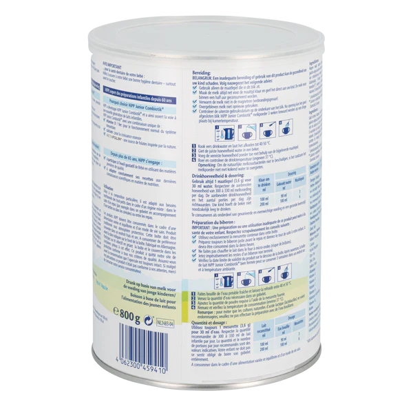 HiPP Dutch Bio Combiotik Junior Cow Milk Formula • Stage 4