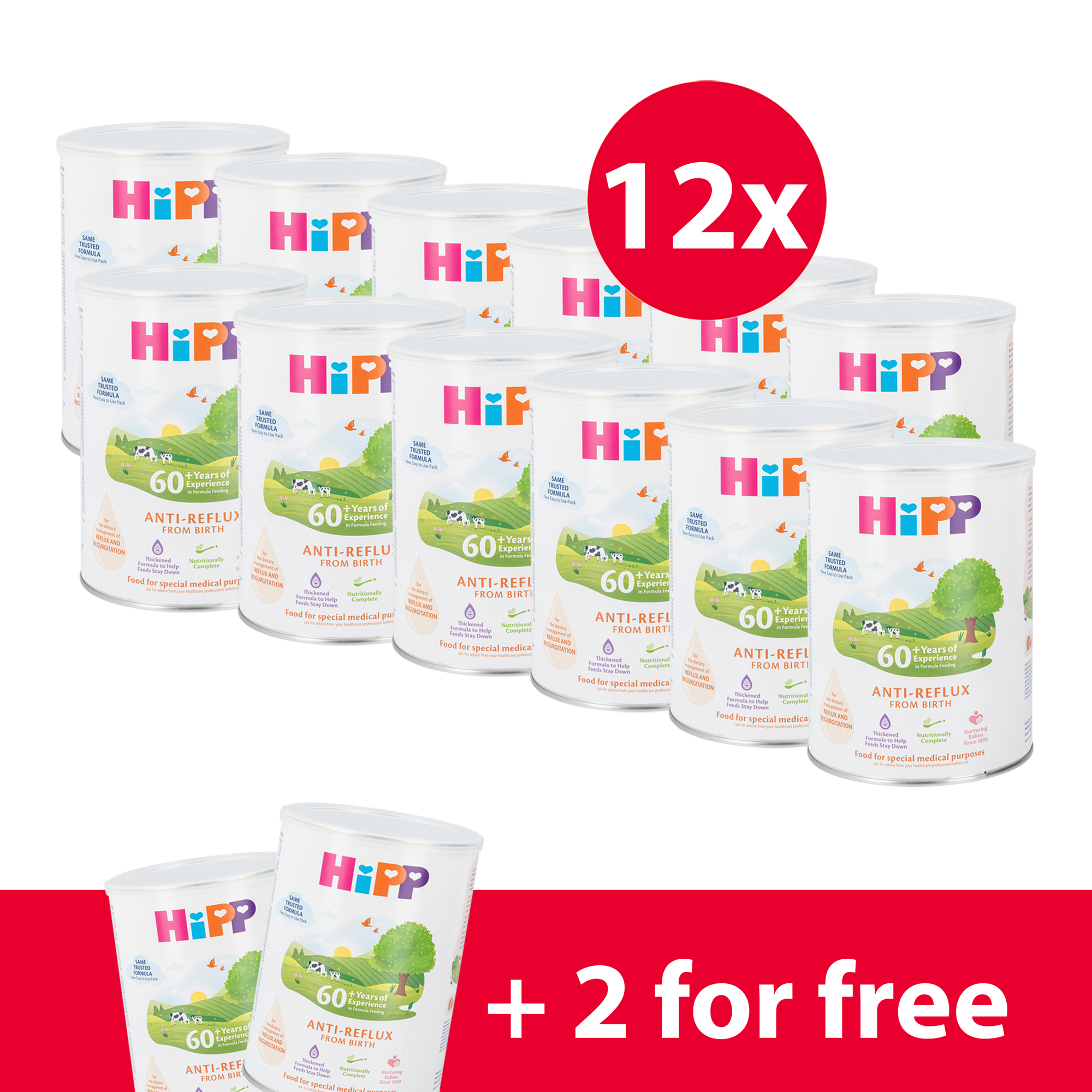 HiPP UK Anti-Reflux (AR) Cow Milk Baby Formula • All stages