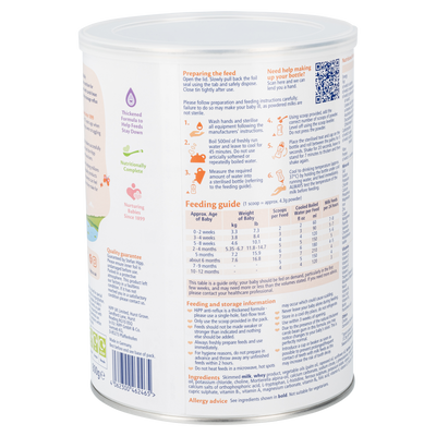 HiPP UK Anti-Reflux (AR) Cow Milk Baby Formula • All stages