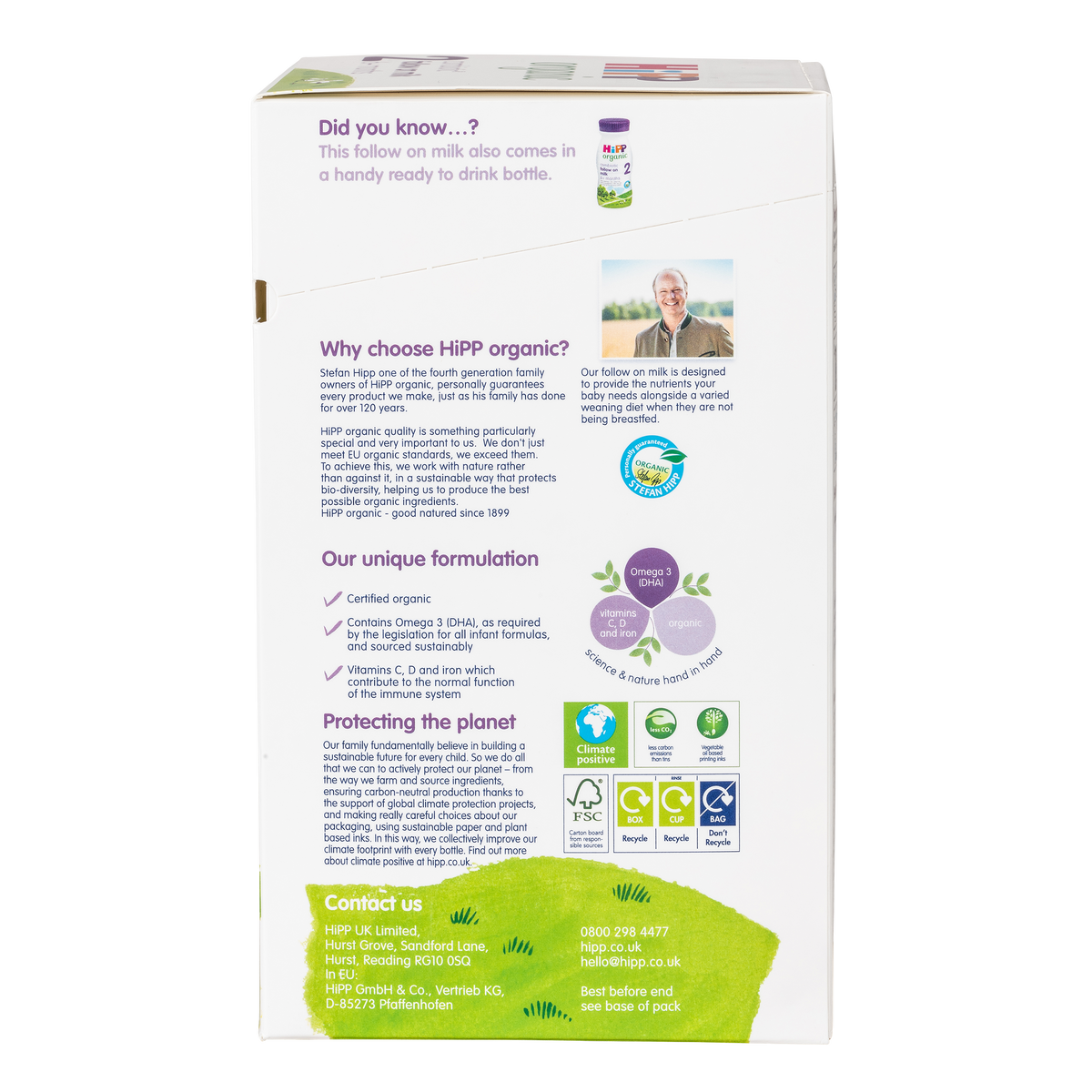 HiPP UK Bio Combiotik Cow Milk Formula • Stage 2