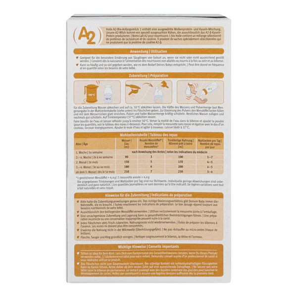 Holle A2 Cow Milk Formula • Stage 1