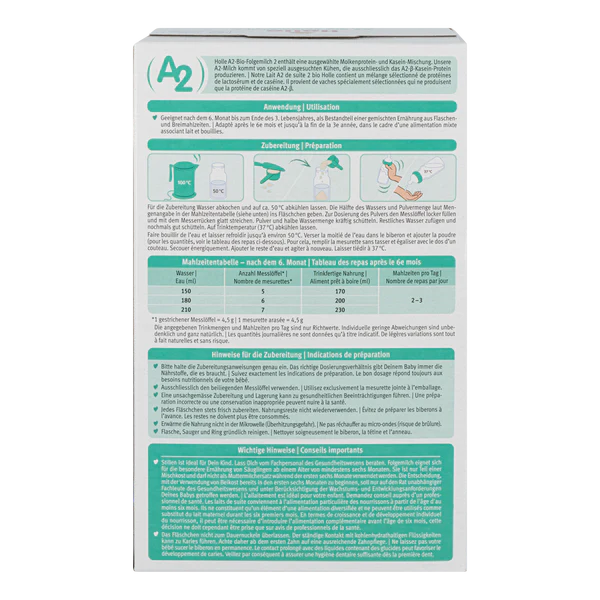 Holle A2 Cow Milk Formula • Stage 2