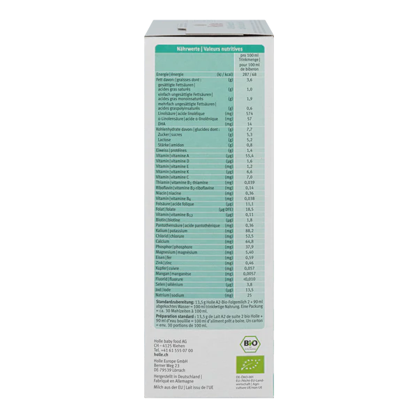 Holle A2 Cow Milk Formula • Stage 2