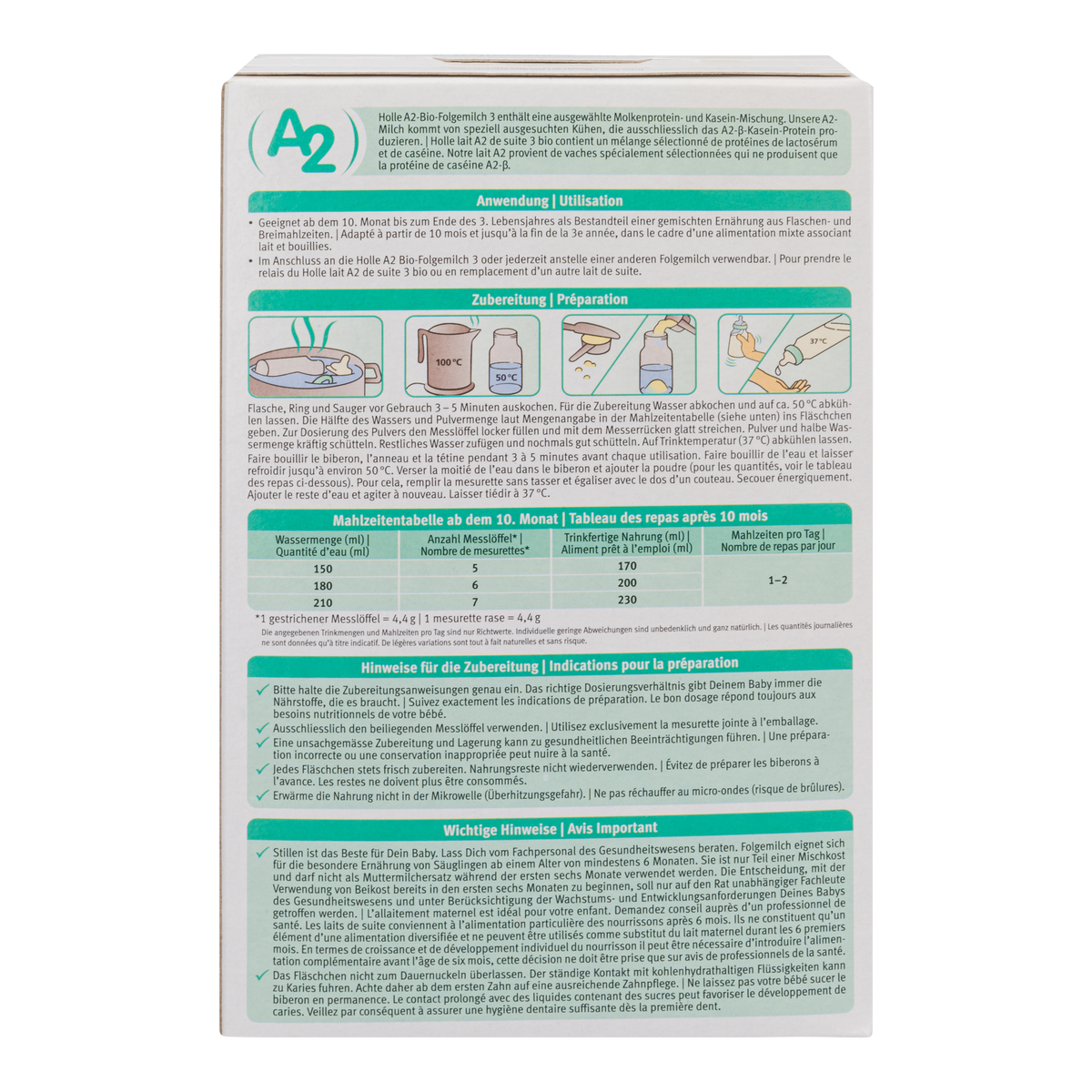 Holle A2 Cow Milk Formula • Stage 3