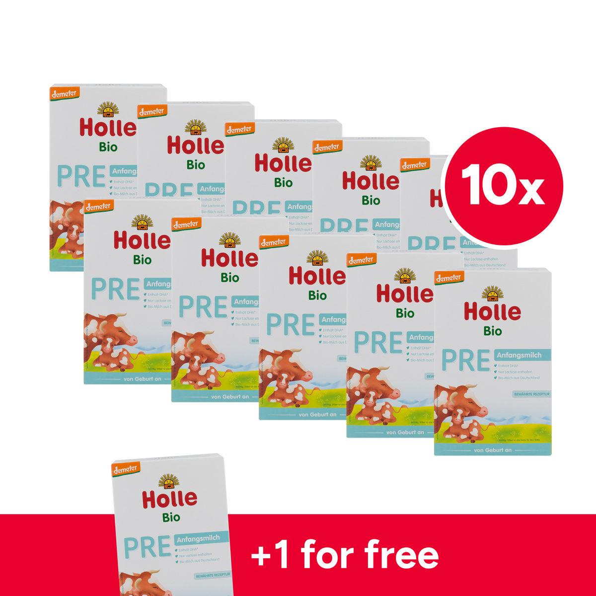 Holle German Cow Milk Baby Formula • Stage Pre