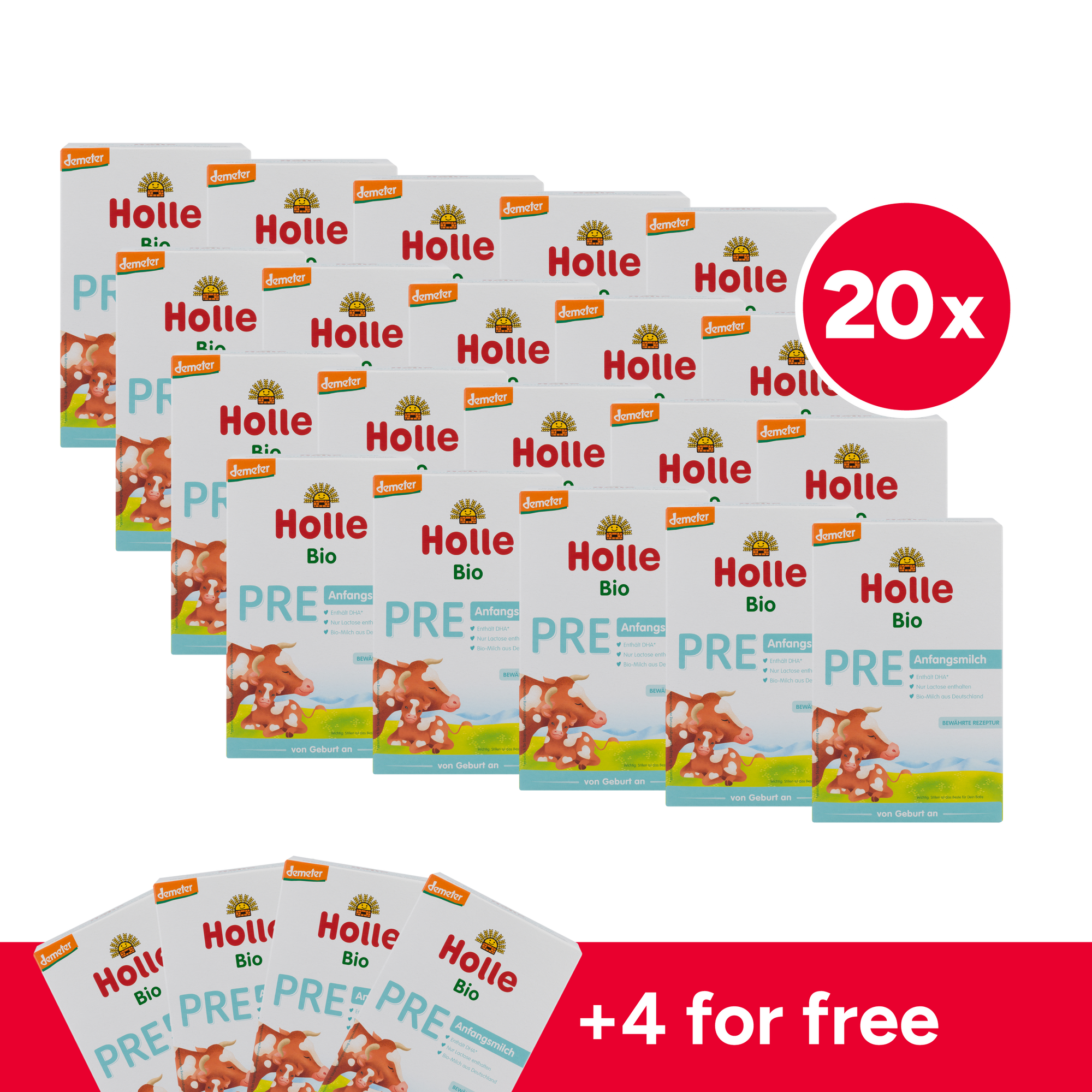 Holle German Cow Milk Baby Formula • Stage Pre