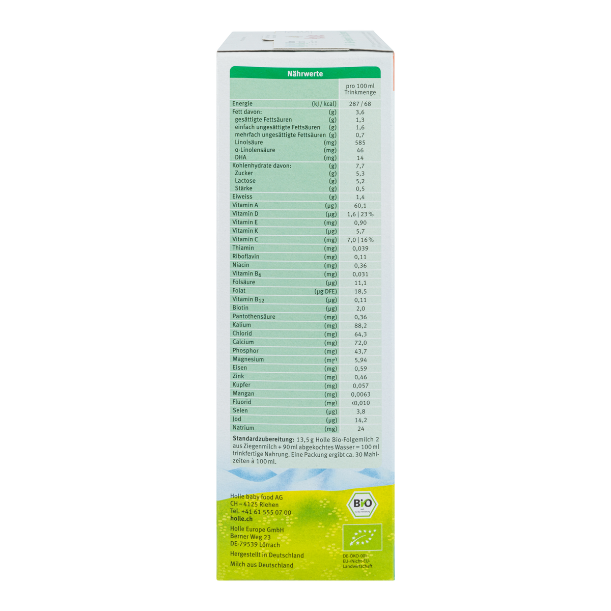 Holle German Goat Milk Formula • Stage 2