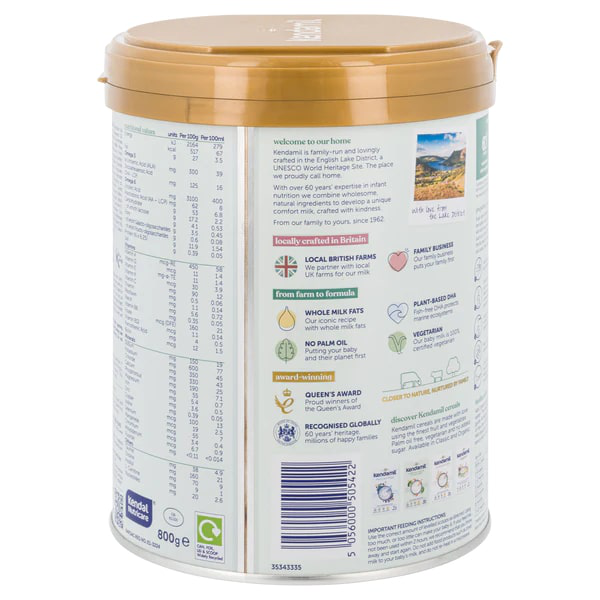 Kendamil Comfort Cow Milk Baby Formula • Stage 1-2