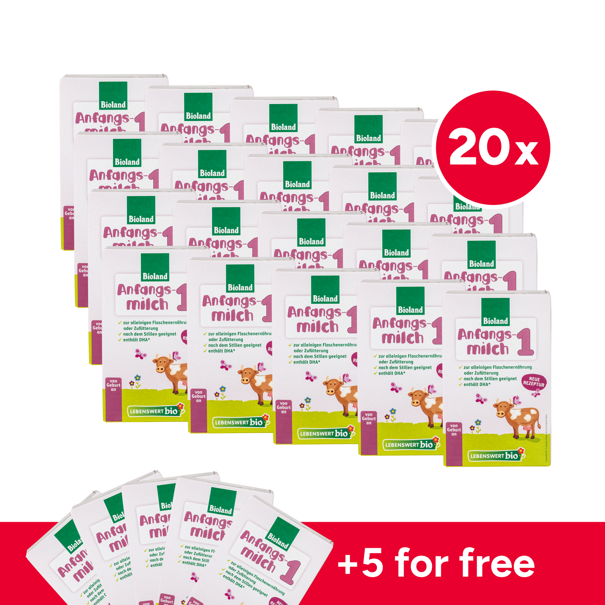 Lebenswert Bioland Cow Milk Baby Formula • Stage 1