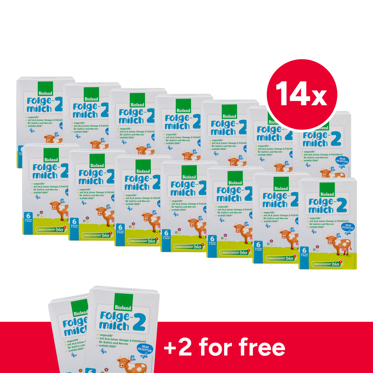 Lebenswert Bioland Cow Milk Baby Formula • Stage 2
