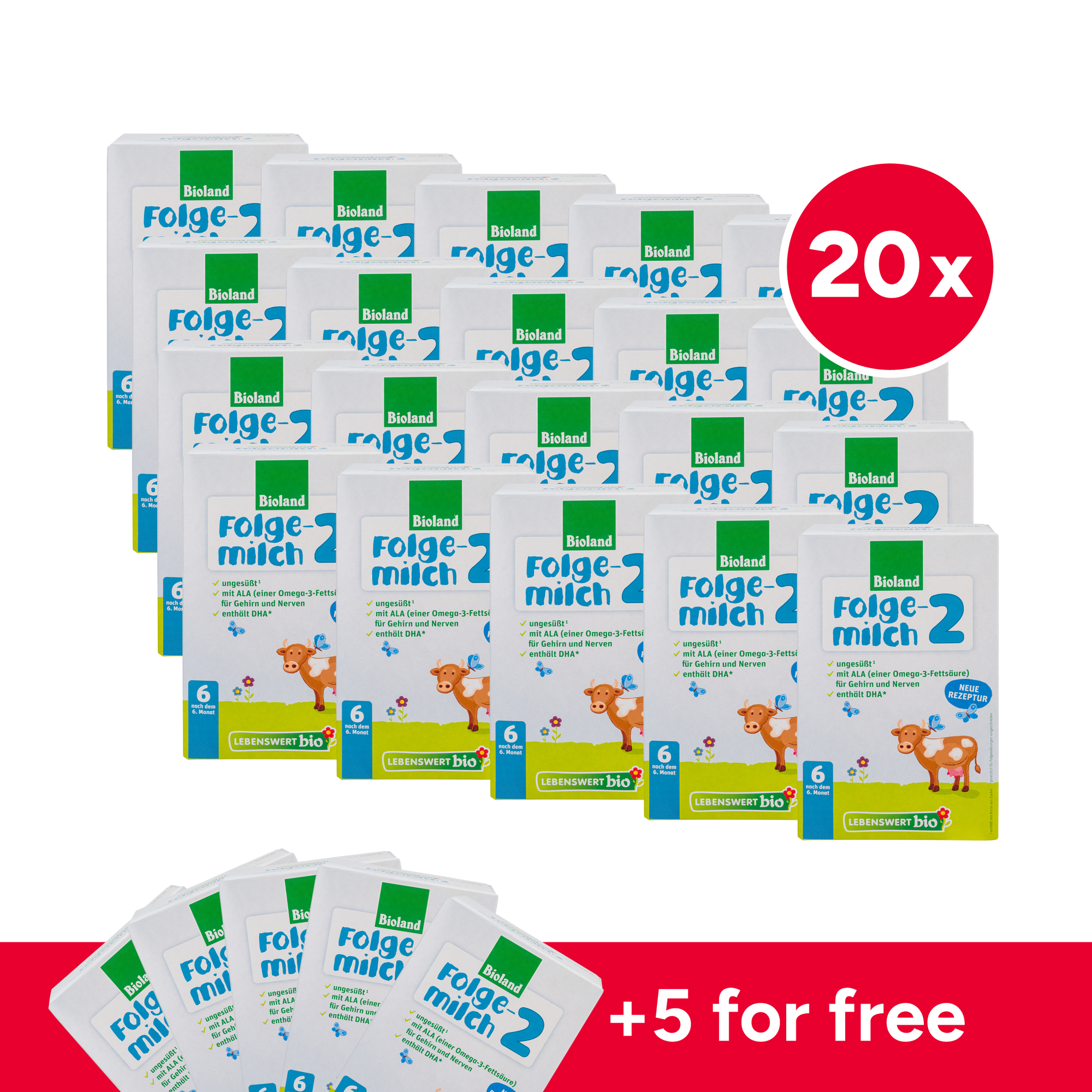Lebenswert Bioland Cow Milk Baby Formula • Stage 2