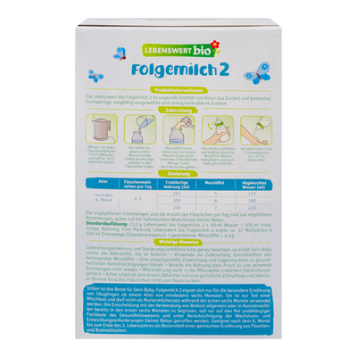 Lebenswert Bioland Cow Milk Formula • Stage 2