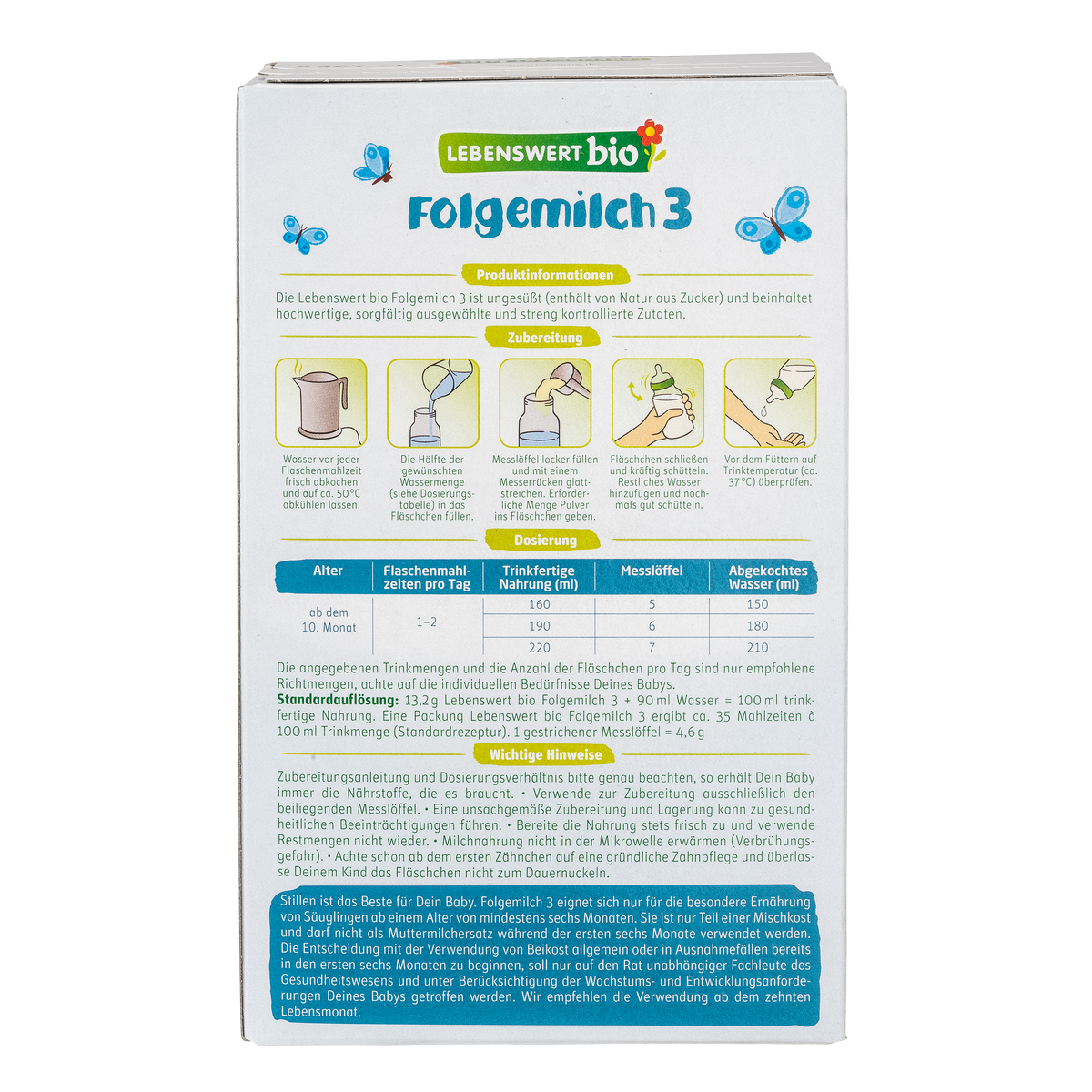 Lebenswert Bioland Cow Milk Formula • Stage 3