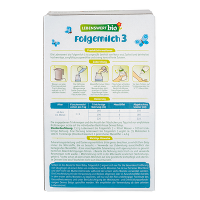 Lebenswert Bioland Cow Milk Formula • Stage 3