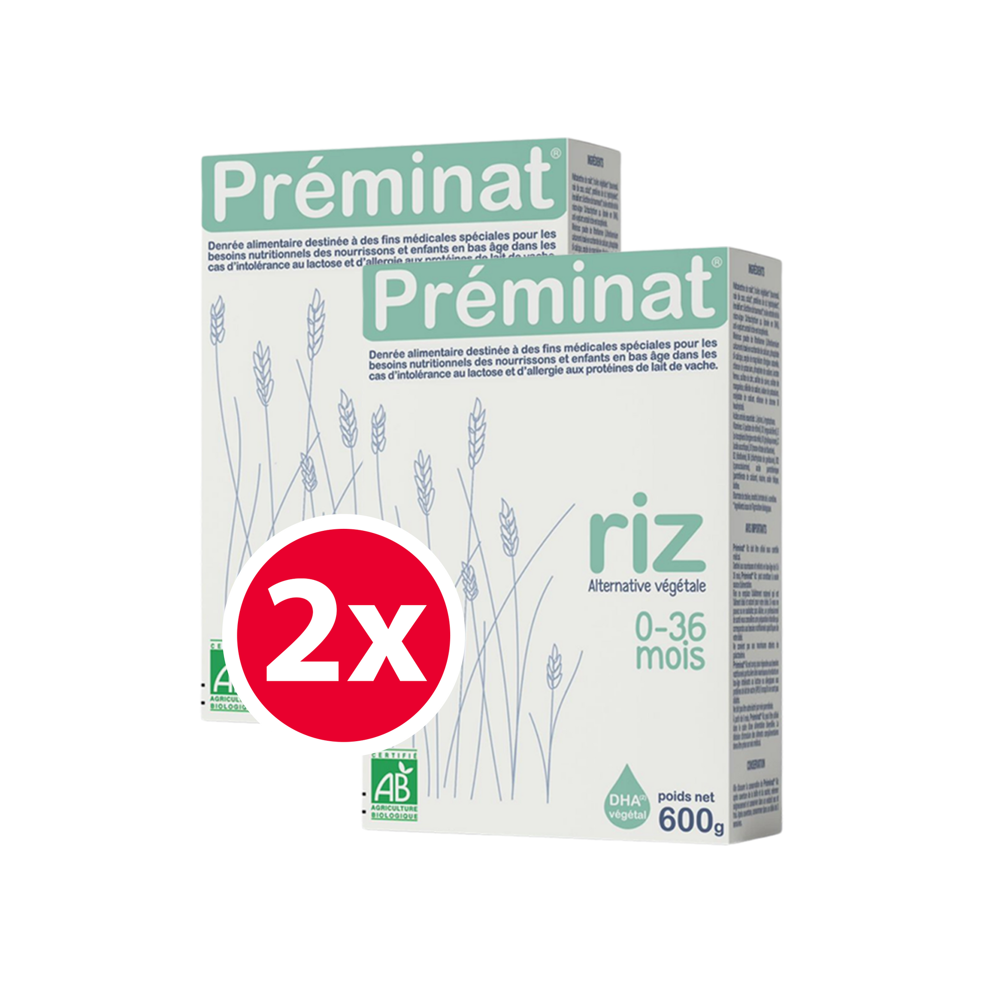 Préminat Riz Vegan Organic Infant Milk • All Stages