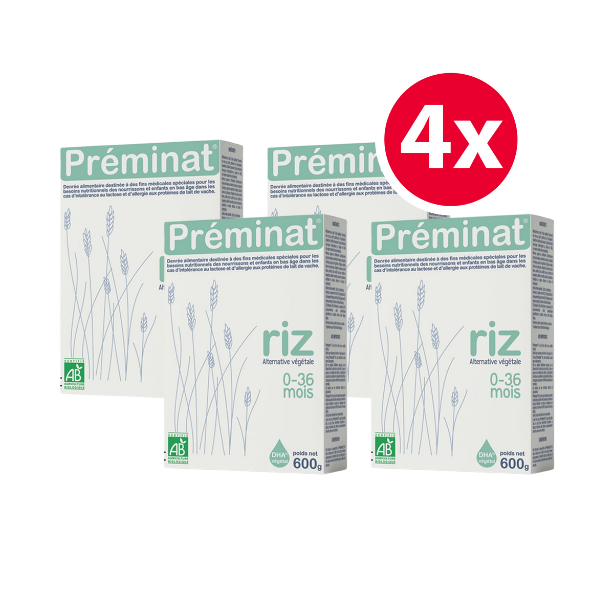 Préminat Riz Vegan Organic Infant Milk • All Stages